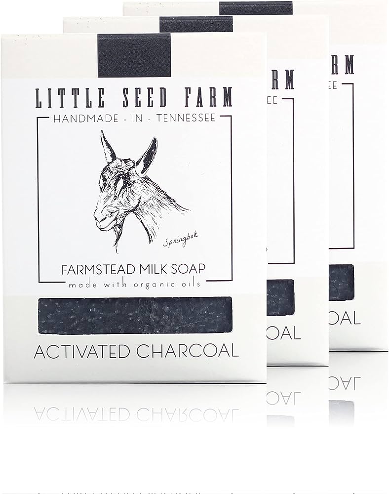 Little Seed Farm Activated Charcoal Goat Milk Soap