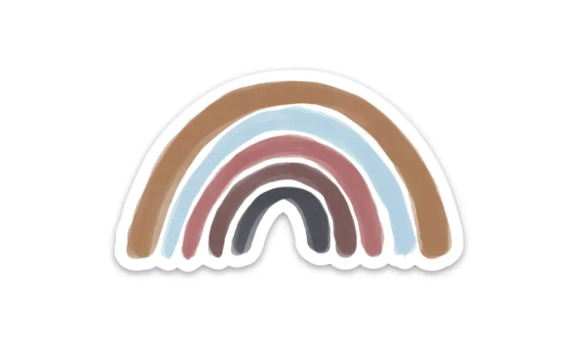 Neutral Rainbow Sticker - Rainbow Baby - Kevin & Kaia