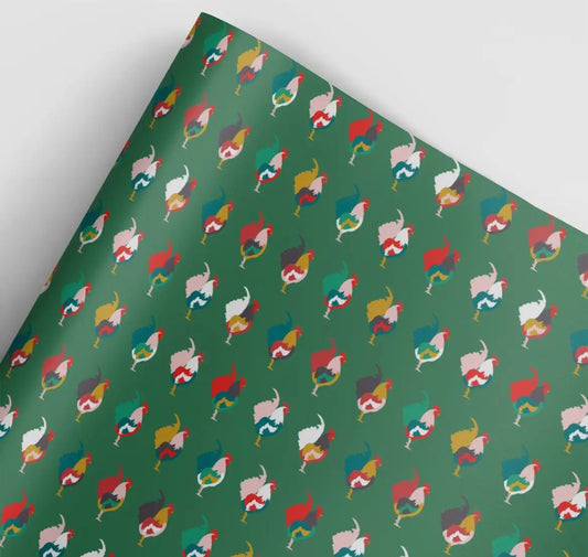 Revel & Co. Chicken Wrapping Paper