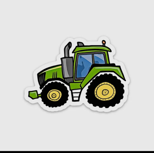 Green Tractor Sticker - Kevin & Kaia