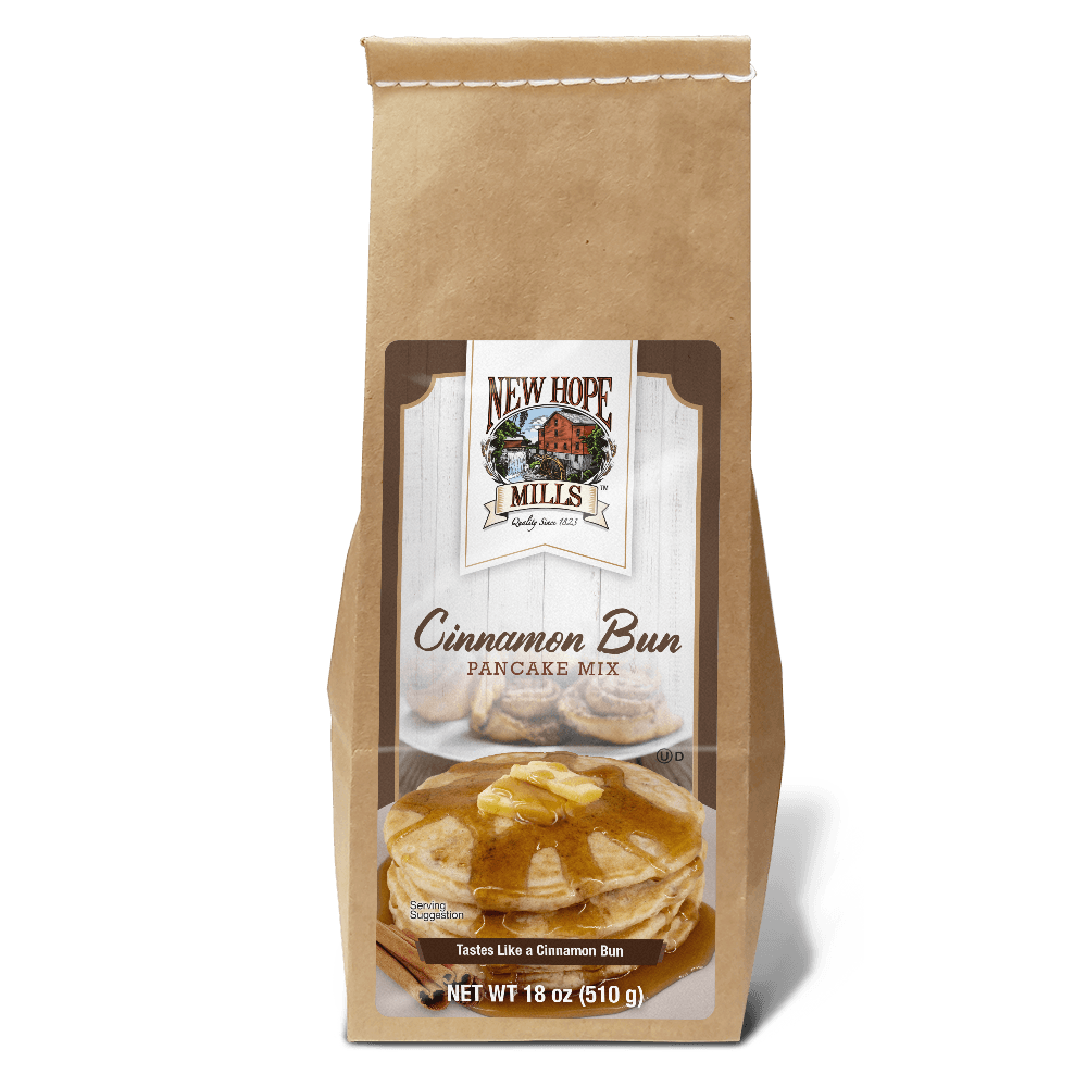 New Hope Mills Cinnamon Bun Pancake Mix