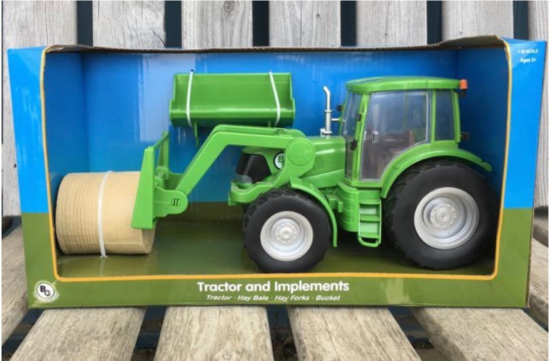 NEW Green Big Country Toys Tractor and Implements