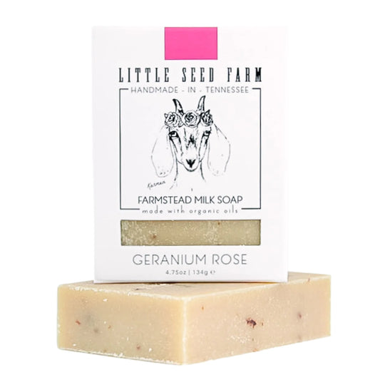 Little Seed Farm Geranium Rose Goat Milk Soap