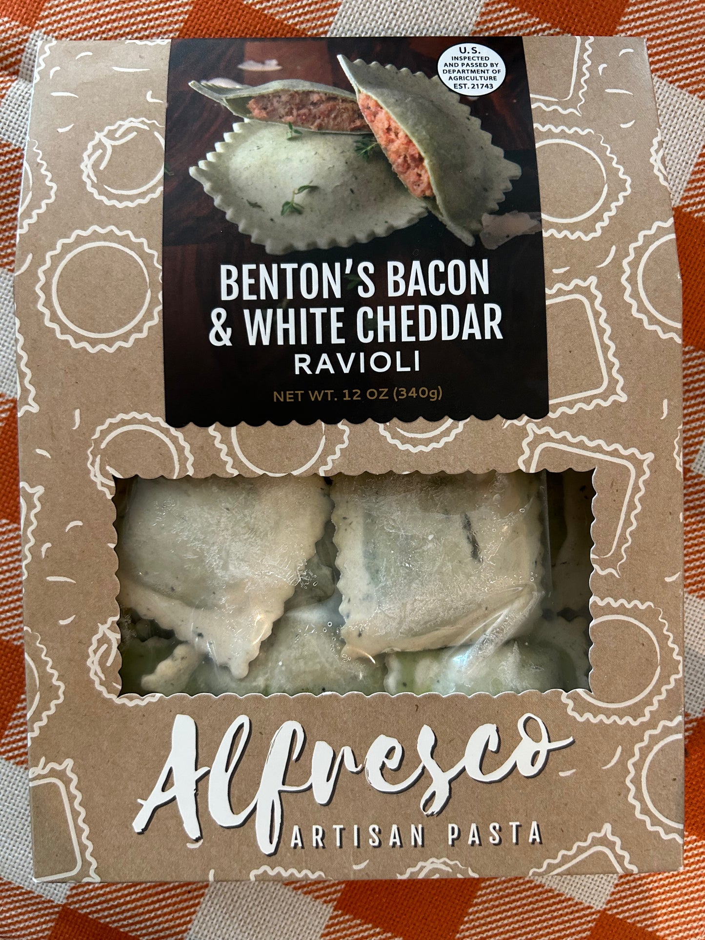 Alfresco Benton's Bacon & White Cheddar Ravioli (Coming Soon!)